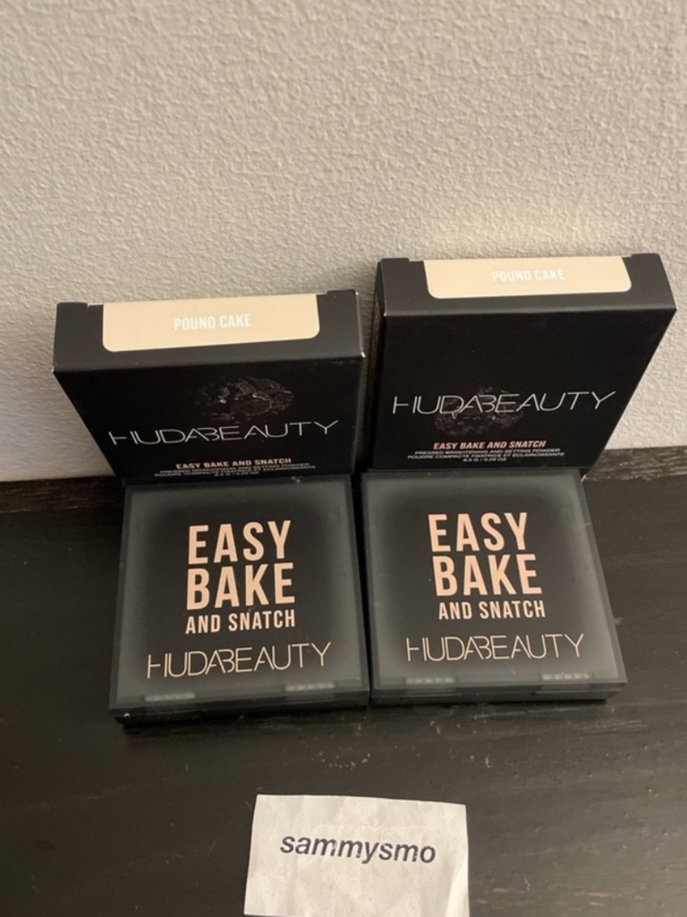 HUDA BEAUTY Easy Bake and snatch Pressed Setting powder POUND CAKE x2